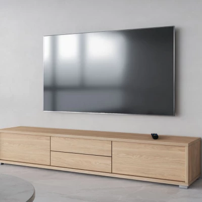 Závesný TV stolík so šuplíkmi IRVING 2 - dub olejovaný