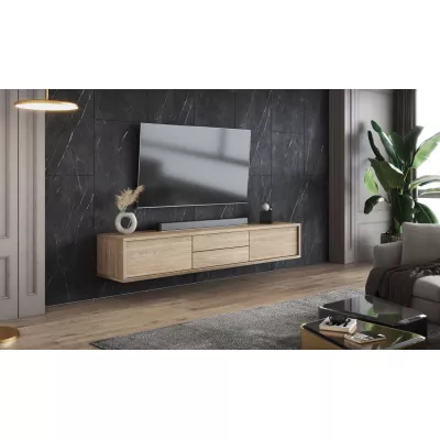 Závesný TV stolík so šuplíkmi IRVING 2 - dub olejovaný