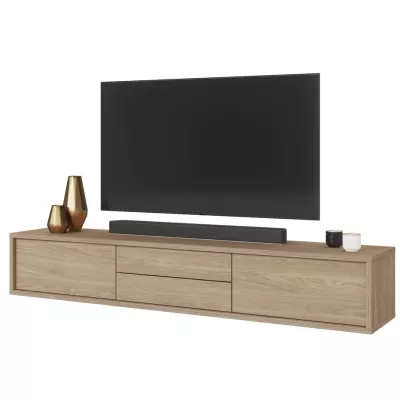 Závesný TV stolík so šuplíkmi IRVING 2 - dub olejovaný