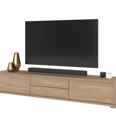 Závesný TV stolík so šuplíkmi IRVING 2 - dub olejovaný