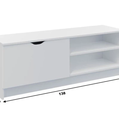 TV stolík LOWAKE - biely