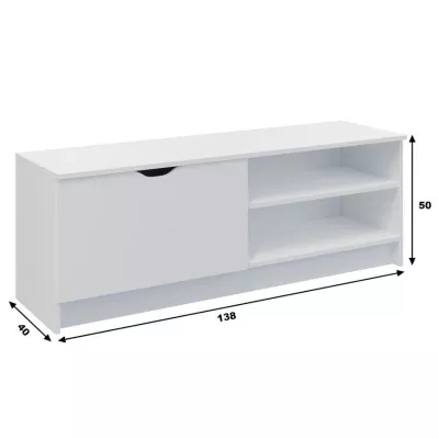 TV stolík LOWAKE - biely