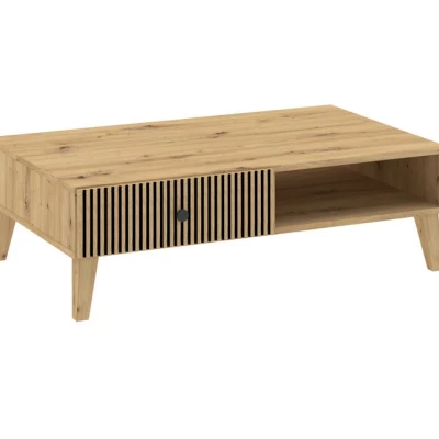 Konferenčný stolík so šuplíkom HEWITT - dub artisan
