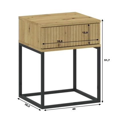 Nočný stolík so šuplíkom MARETA 1 - dub artisan