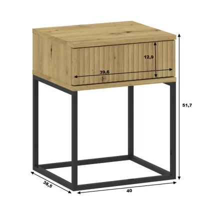 Nočný stolík so šuplíkom MARETA 1 - dub artisan