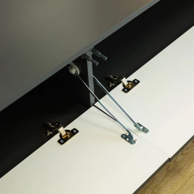 Široký stolík pod TV JEWETT - antracitový