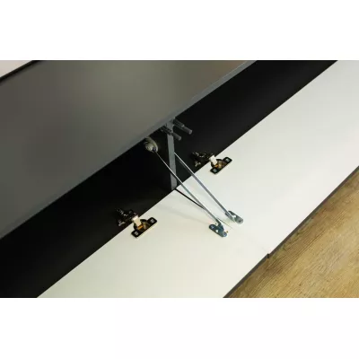 Široký stolík pod TV JEWETT - antracitový