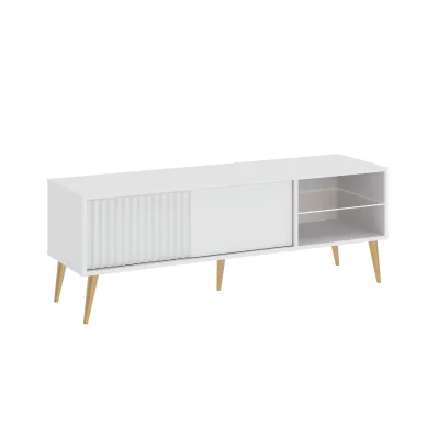 Stolík pod TV JEWETT - biely