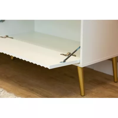 Stolík pod TV JEWETT - biely