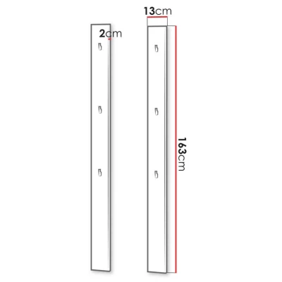 Set 2x vešiak do predsiene BEZA - alpský biely