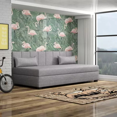 Jednolôžková čalúnená posteľ 90x195 ESTRADA 1 - šedá