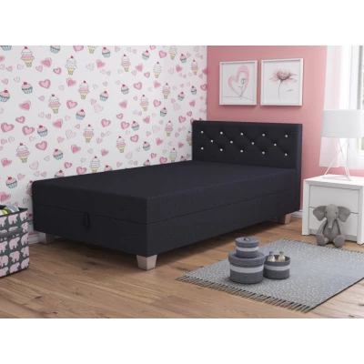 Jednolôžková posteľ 80x195 FREDERIKA 1 - čierna