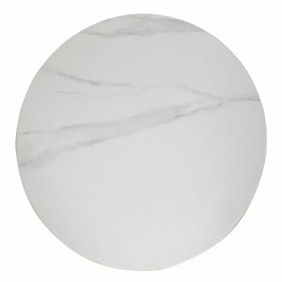 Okrúhly jedálenský stôl 90 KAMILO - biely / čierny