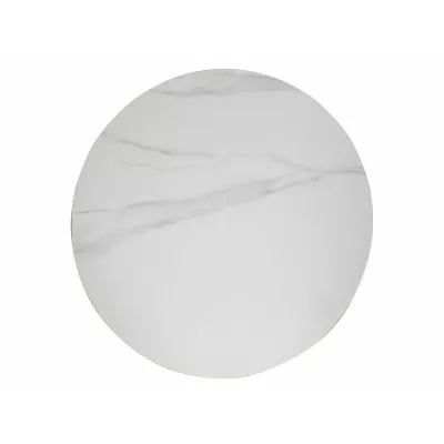 Okrúhly jedálenský stôl 90 KAMILO - biely / čierny