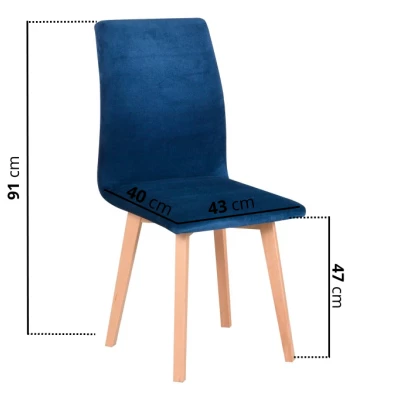 Jedálenská stolička YANET 2 - buk / zelená