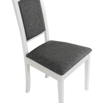 Jedálenská stolička DEANA 14 - biela / tmavo šedá
