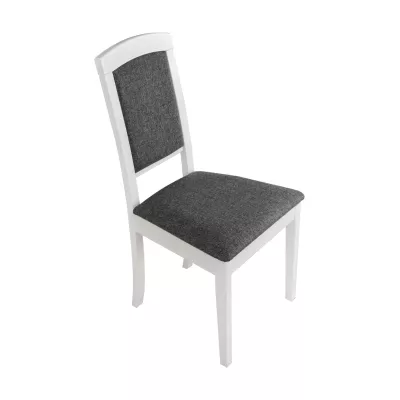 Jedálenská stolička DEANA 14 - biela / tmavo šedá