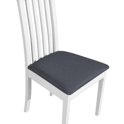 Jedálenská stolička DEANA 10 - biela / tmavo šedá