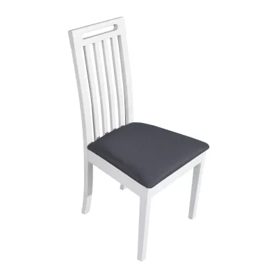 Jedálenská stolička DEANA 10 - biela / tmavo šedá