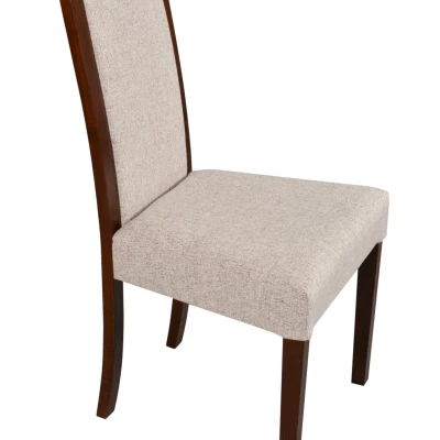 Jedálenská stolička DEANA 7 - orech / svetlo béžová