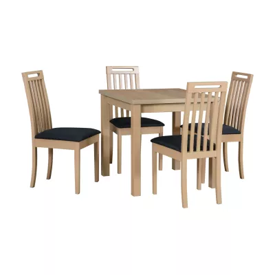 Jedálenská stolička DEANA 10 - dub sonoma / tmavo šedá