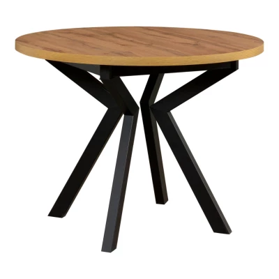 Jedálenský stôl NAPOLEON 7 - dub artisan / čierny