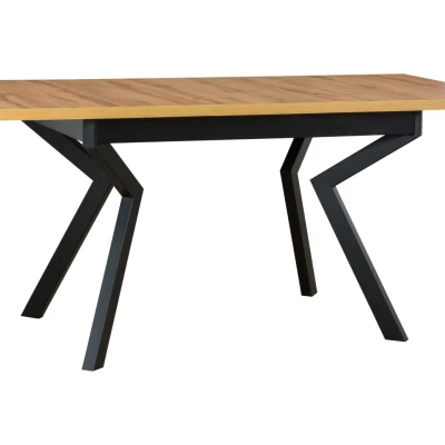 Jedálenský stôl NAPOLEON 4 - dub artisan / čierny