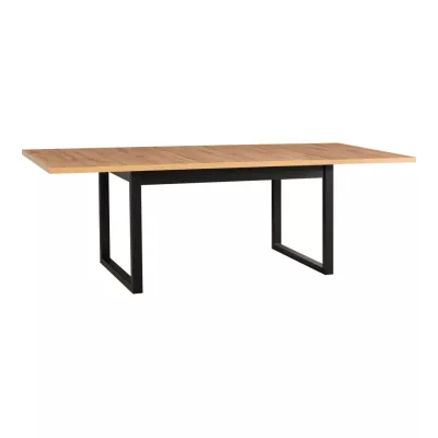 Jedálenský stôl NAPOLEON 3L - dub wotan / čierny