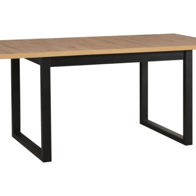 Jedálenský stôl NAPOLEON 3L - dub wotan / čierny