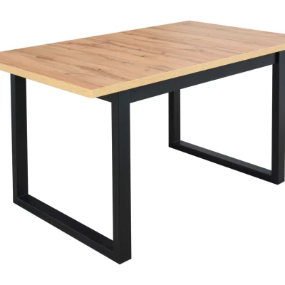 Jedálenský stôl NAPOLEON 3M - dub wotan / čierny