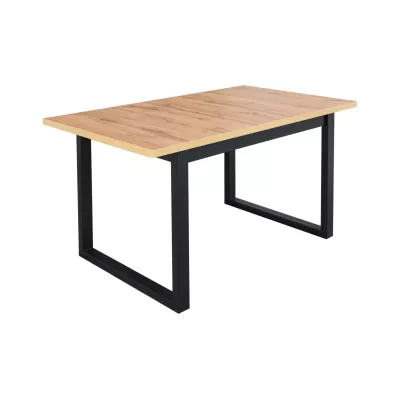 Jedálenský stôl NAPOLEON 3M - dub wotan / čierny