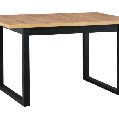 Jedálenský stôl NAPOLEON 3M - dub wotan / čierny