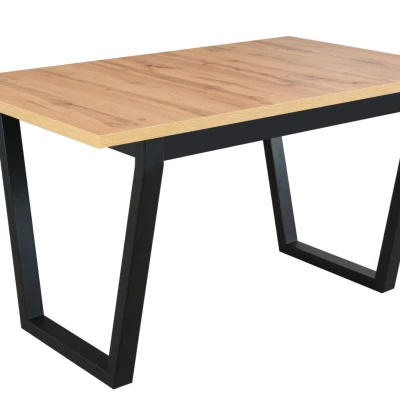 Jedálenský stôl NAPOLEON 2M - dub artisan / čierny