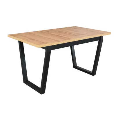 Jedálenský stôl NAPOLEON 2M - dub artisan / čierny