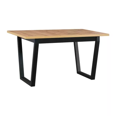 Jedálenský stôl NAPOLEON 2M - dub artisan / čierny