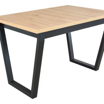 Jedálenský stôl NAPOLEON 2S - dub artisan / čierny