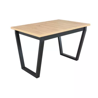 Jedálenský stôl NAPOLEON 2S - dub artisan / čierny