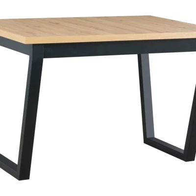 Jedálenský stôl NAPOLEON 2S - dub artisan / čierny