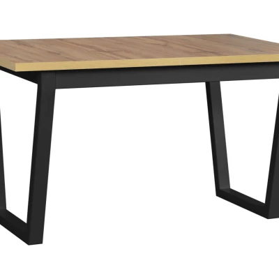 Jedálenský stôl NAPOLEON 2 - dub wotan / čierny