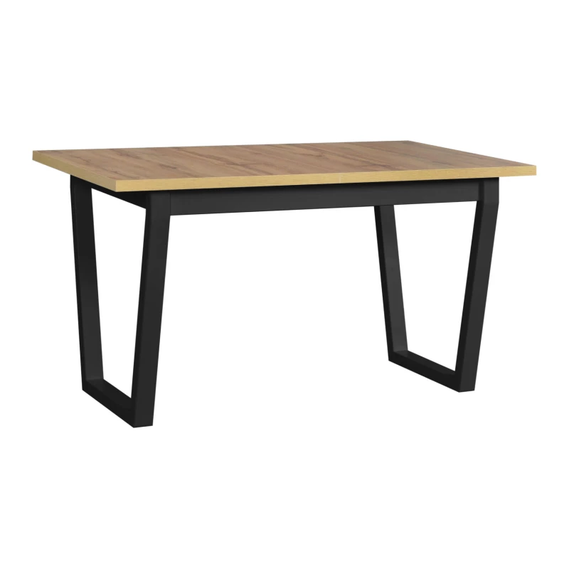 Jedálenský stôl NAPOLEON 2 - dub wotan / čierny