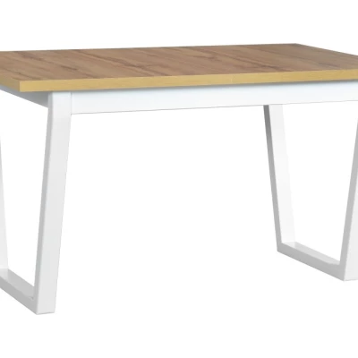 Jedálenský stôl NAPOLEON 2 - dub wotan / biely