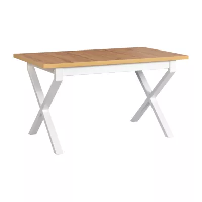 Jedálenský stôl NAPOLEON 1 - dub wotan / biely