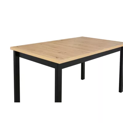 Jedálenský stôl DOROTA 2M - dub artisan / čierny