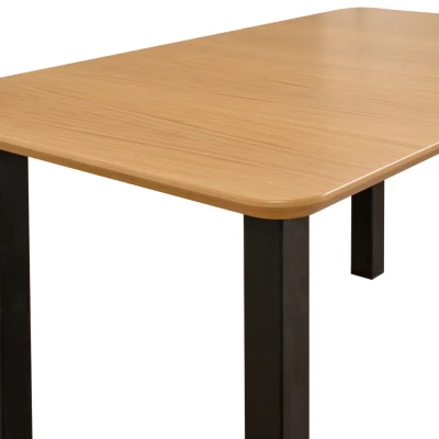 Jedálenský stôl BENEDIKT 5S - dub / čierny