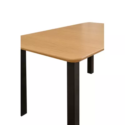 Jedálenský stôl BENEDIKT 5S - dub / čierny