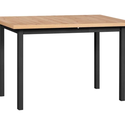 Jedálenský stôl LEON 10 - dub artisan / čierny