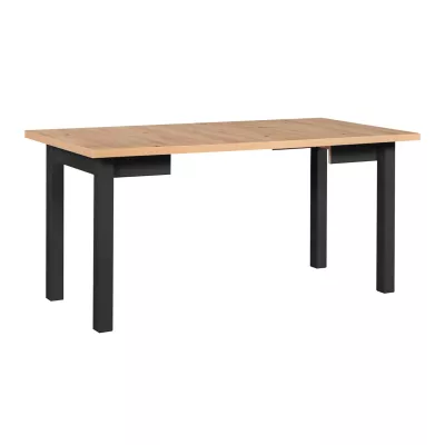 Jedálenský stôl LEON 8 - dub grandson / čierny