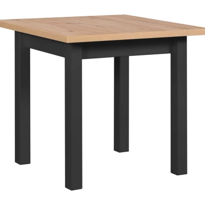 Jedálenský stôl LEON 8 - dub grandson / čierny