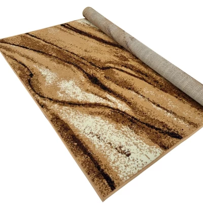 Obdĺžnikový koberec 50x90 cm LUKEN - béžový / hnedý