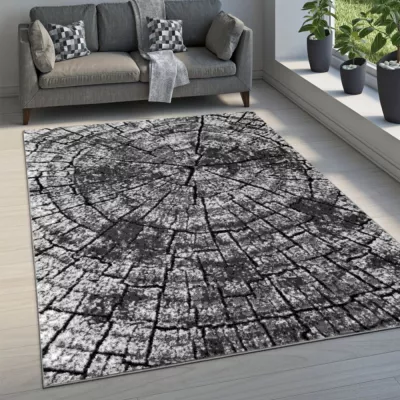 Kusový koberec 180x250 cm LUKEN moderný - šedý / čierny